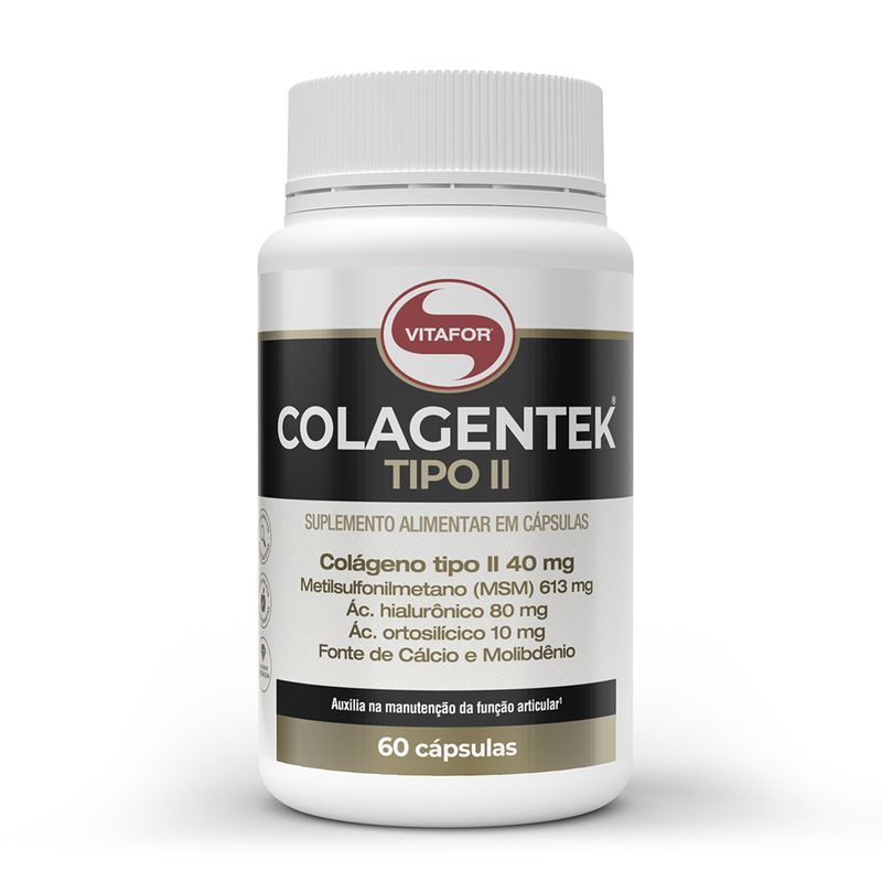 COLAGENTEK TIPO II - 60 CÁPSULAS - VITAFOR